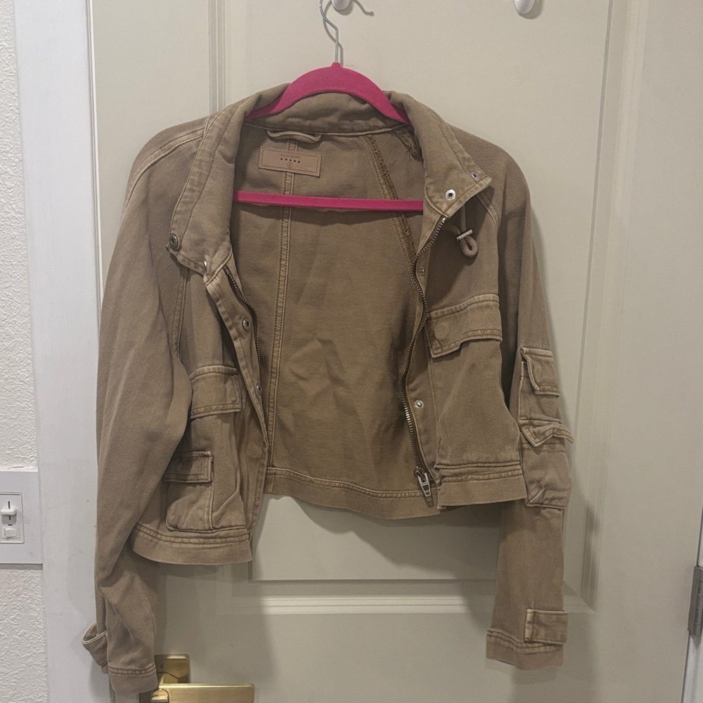 Blank NYC Women's Brown Utility Jacket